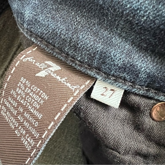 7 For All Mankind Straight Leg Jeans 27 - Picture 5 of 9